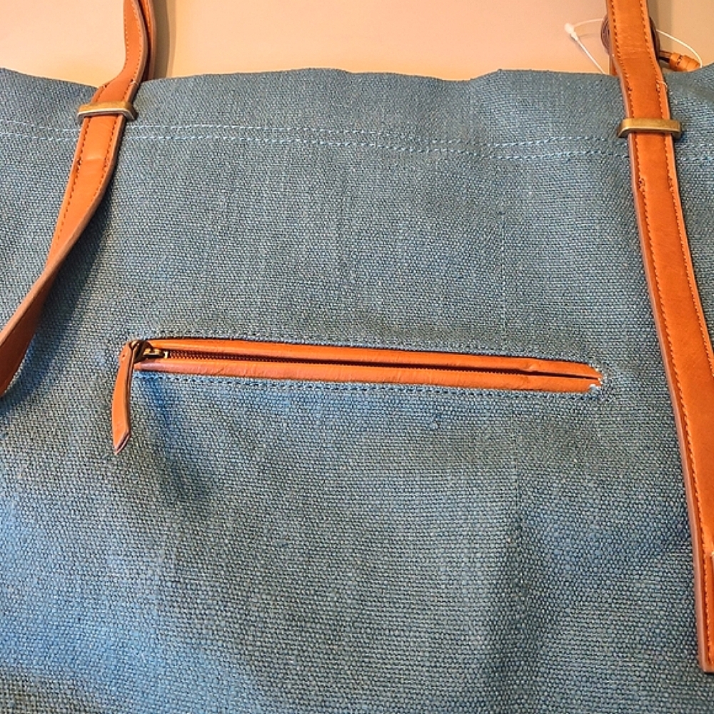 NWT Lucky Brand Aztec Pattern Fabric Tote - Picture 4 of 12